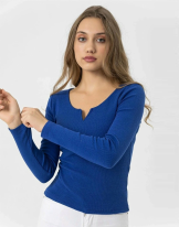 Дамска блуза в синьо