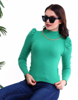 Атрактивна дамска блуза в зелено
