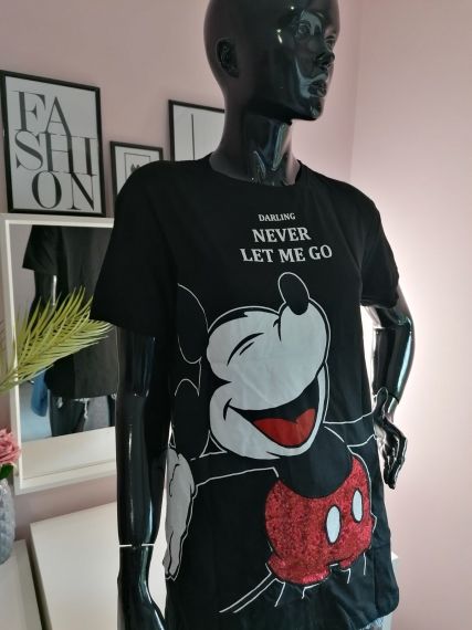 Черна туника Mickey Mouse 'Never Let Me Go'