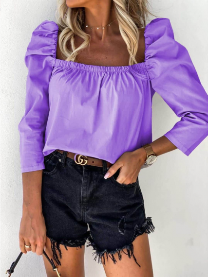 Дамска блуза в лилаво