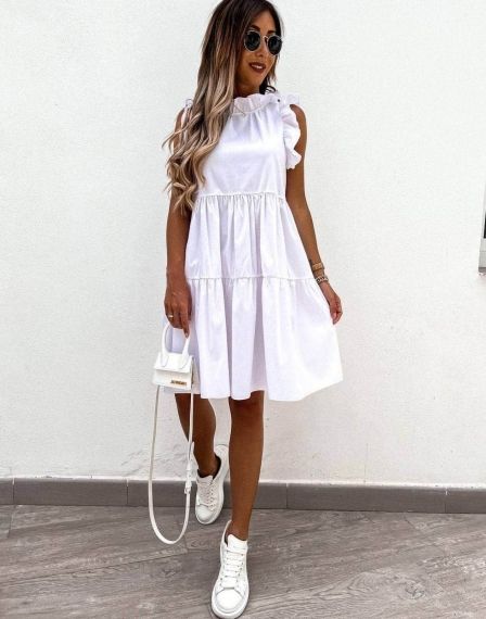 Феерична рокля в бяло