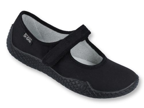 BEFADO DR ORTO  Ортопедични дамски обувки с каишка, черни