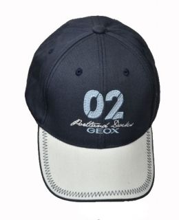 Детска шапка Geox, синя, 100% памук