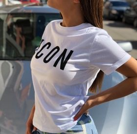 Бяла тениска 'Icon'