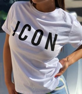 Бяла тениска 'Icon'