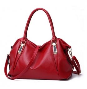 Дамска червена чанта Lydia