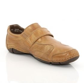 Мъжки обувки Rieker от естествена кожа, охра