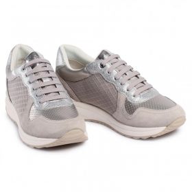 Дамски спортни обувки с връзки GEOX Airell, Светлосиви