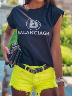 Дамска тениска в черно 'Balanciaga'