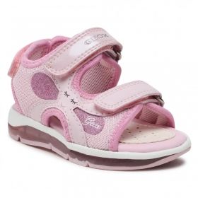 Бебешки светещи сандали за момиче GEOX TODO, Розови