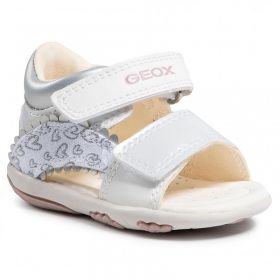 Бебешки сандали със затворена пета GEOX NICELY, Бели