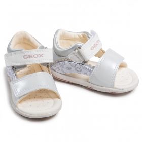 Бебешки сандали със затворена пета GEOX NICELY, Бели