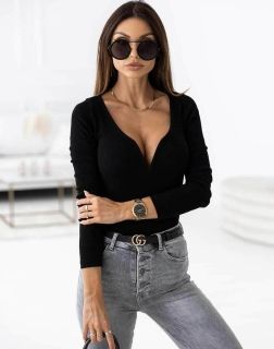 Стилна дамска блуза в черно