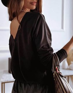 Атрактивна дамска блуза в черно
