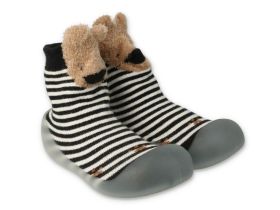 BEFADO Бебешки обувки чорапчета, Черно-бяло рае с мечета