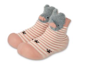 BEFADO Бебешки Обувки чорапчета, Розови със сърчица