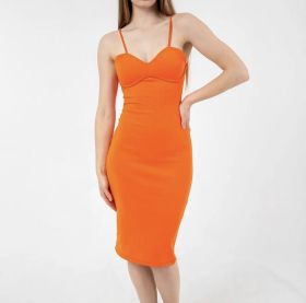 Дамскa рокля в оранжево