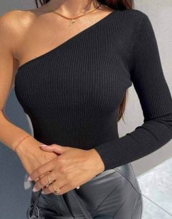 Ефектна дамска блуза в черно