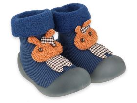 BEFADO Бебешки Обувки чорапчета, Сини със зайче