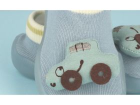 BEFADO Бебешки Обувки чорапчета, Сини с коли