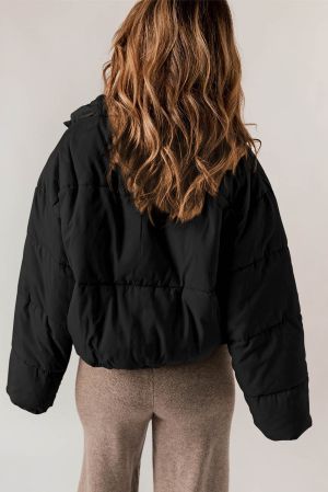 Дамско яке в черен цвят