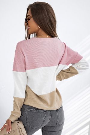 Дамски пуловер в три цвята