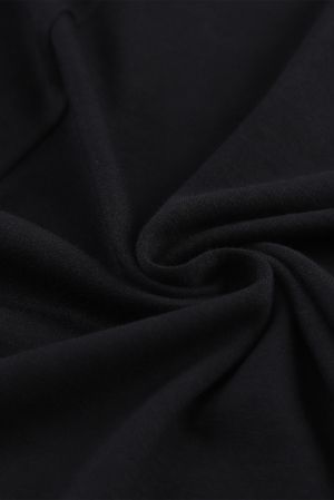 Дамска блуза в черен цвят с дълъг ръкав