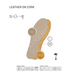  Coccinè Leather on Cork Стелки от естествена кожа и корк