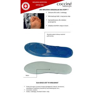  Coccinè Ara Ortho Ортопедични силиконови стелки при наднормено тегло, работа на крак и чувствителни крака