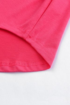 Дамска блуза в розово с дълъг ръкав и ефектно деколте