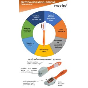  Coccinè 3 в 1 Комбинирана четка с дръжка за почистване и разрошване на велур и набук