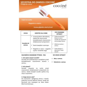  Coccinè 3 в 1 Комбинирана четка с дръжка за почистване и разрошване на велур и набук