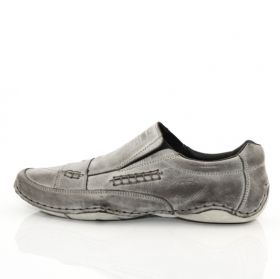 Мъжки обувки Rieker, сиви от естествена кожа
