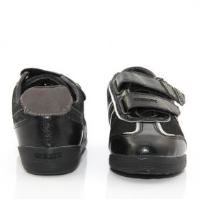 Дишащи обувки Geox с две лепки, черни
