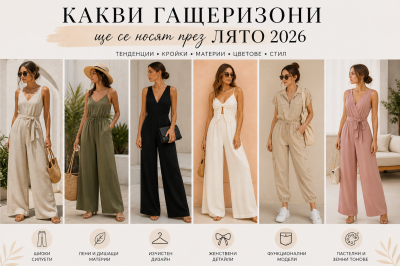 Какви гащеризони ще се носят през лято 2026