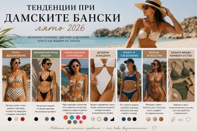 Тенденции при дамските бански | Лято 2026