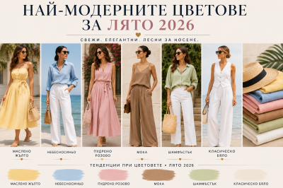Най-модерните цветове за лято 2026