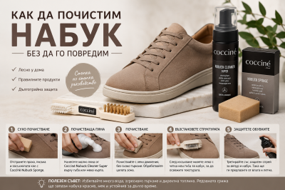 Как да почистим набук без да го повредим