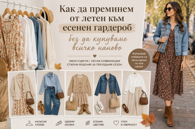 Как да преминем от летен към есенен гардероб без да купуваме всичко наново