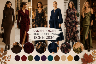 Какви рокли ще се носят през есен 2026