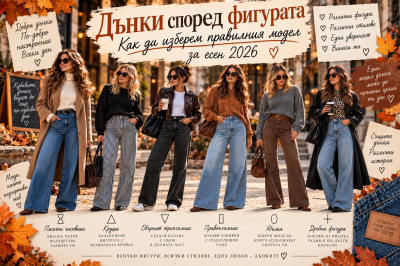 Дънки според фигурата: Как да изберем правилния модел за есен 2026