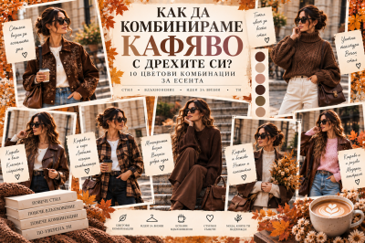 Как да комбинираме кафяво с дрехите си? 10 цветови комбинации за есента