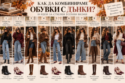 Как да комбинираме обувки с дънки? 10 идеи за стилни есенни визии