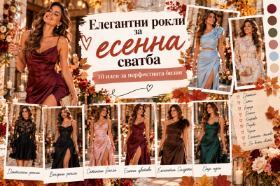 Елегантни рокли за есенна сватба: 10 идеи за перфектната визия