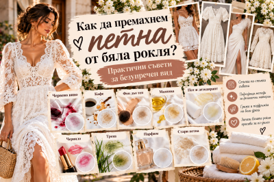 Как да премахнем различни петна от бяла рокля? Практични съвети за безупречен вид