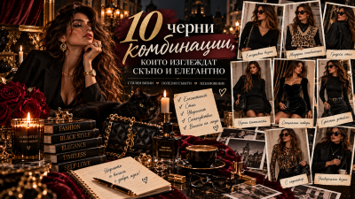 10 черни комбинации, които изглеждат скъпо и елегантно