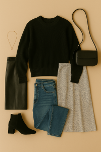 5 Ways to Wear a Black Sweater and Look Different Every Day