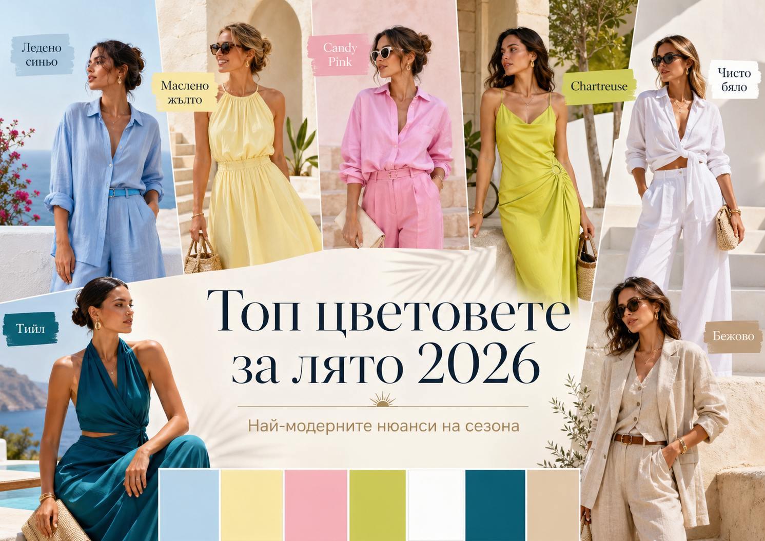 Топ цветовете за лято 2026 - кои нюанси ще бъдат най-модерни