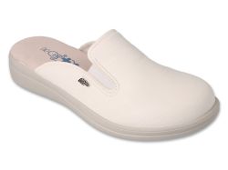 DR ORTO MED Дамско анатомично сабо с ластици, Бяло