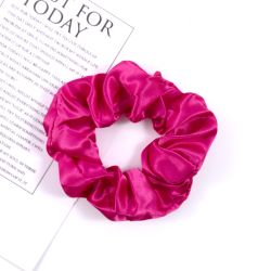 Orange Satin Scrunchie